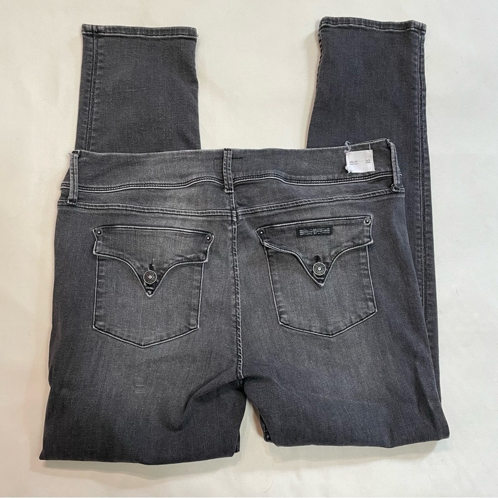 New Hudson Collin Mid-Rise Skinny Ankle Grey Jeans Size 32 - Picture 4 of 12